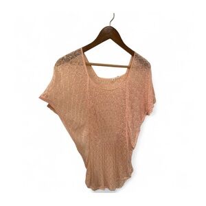 Anthropologie Moth Top Woven Lace Blouse Women's Knit Flowy Fairy Shirt Spring